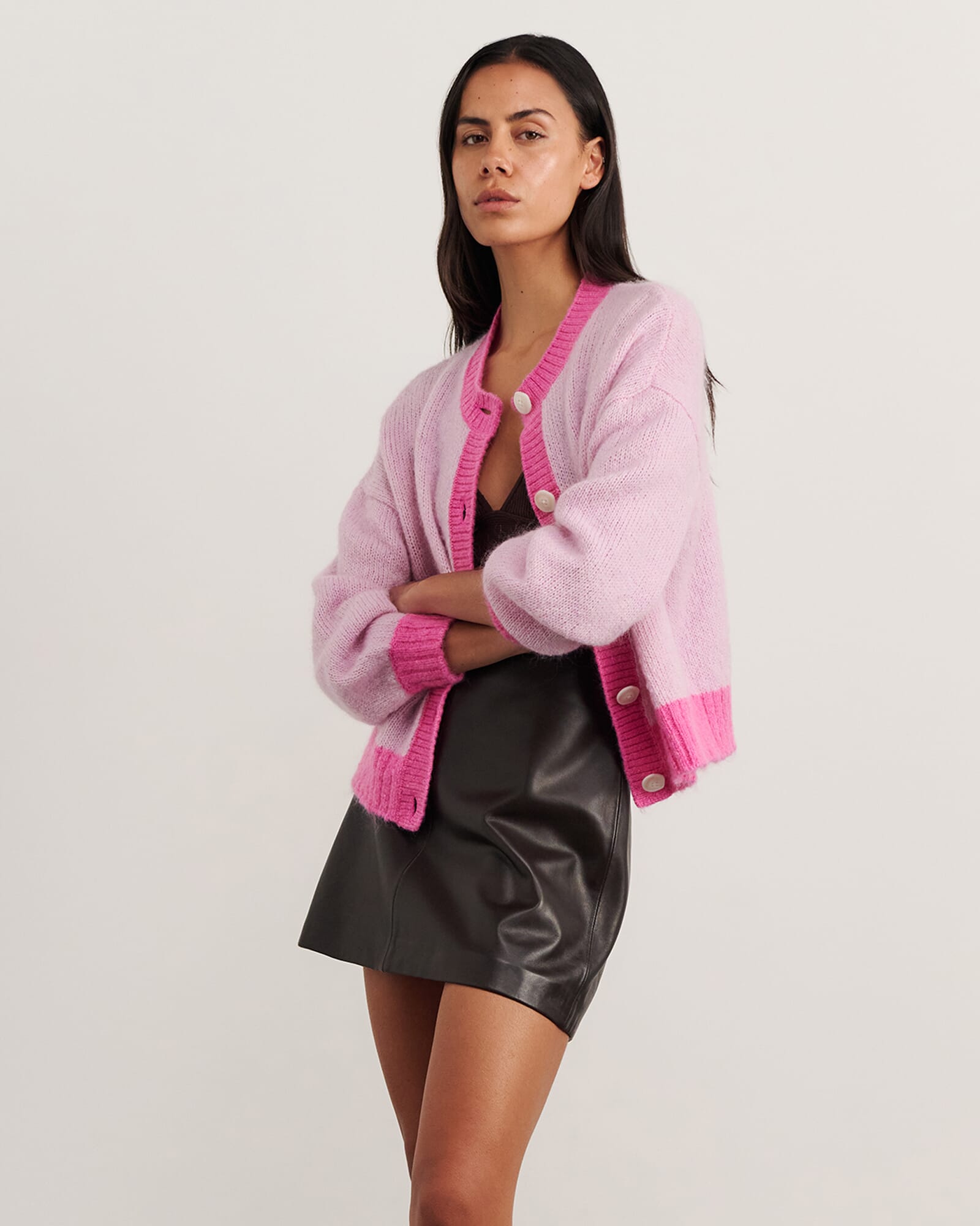 JAG lily cardigan pinkmulti
