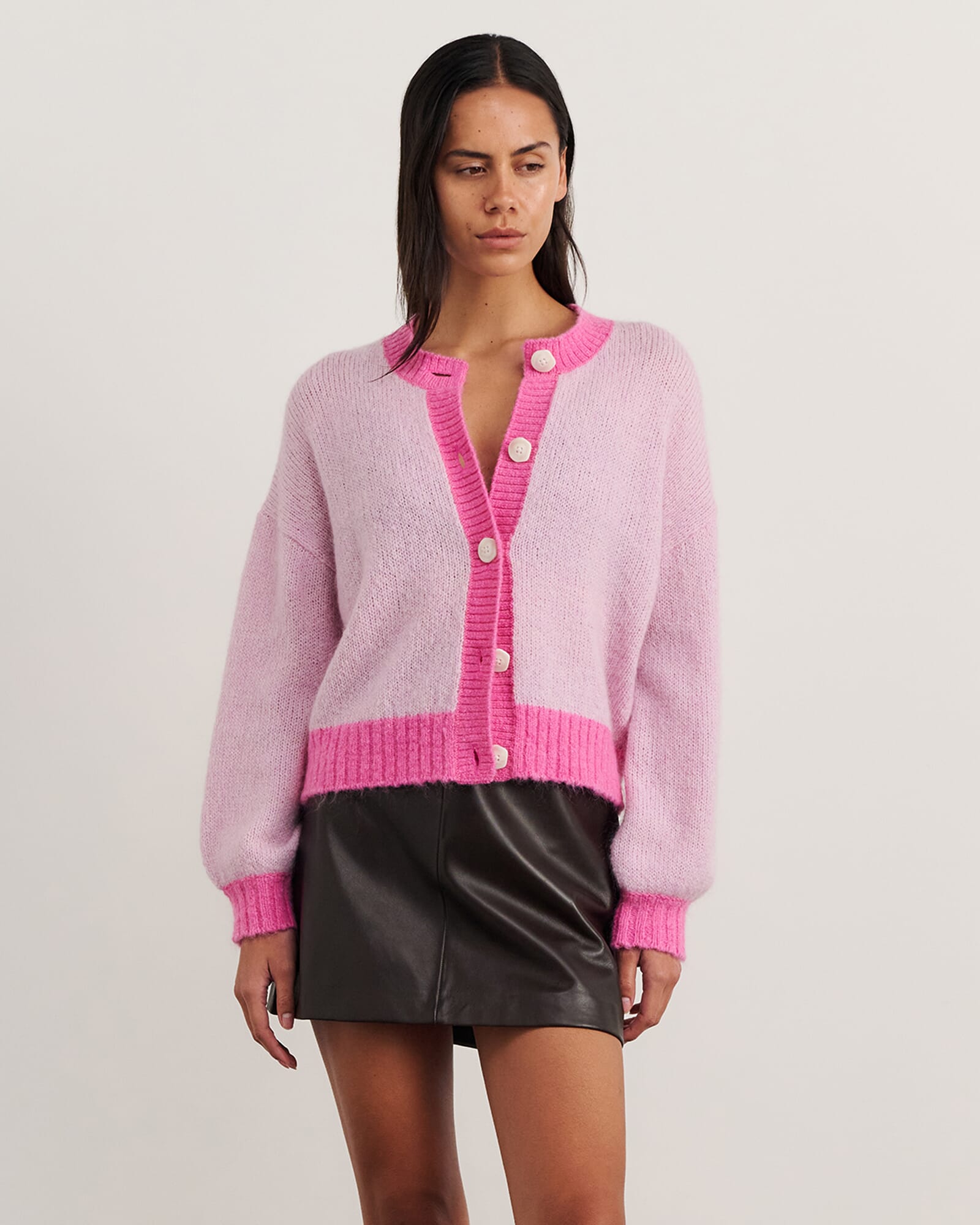 JAG lily cardigan pinkmulti