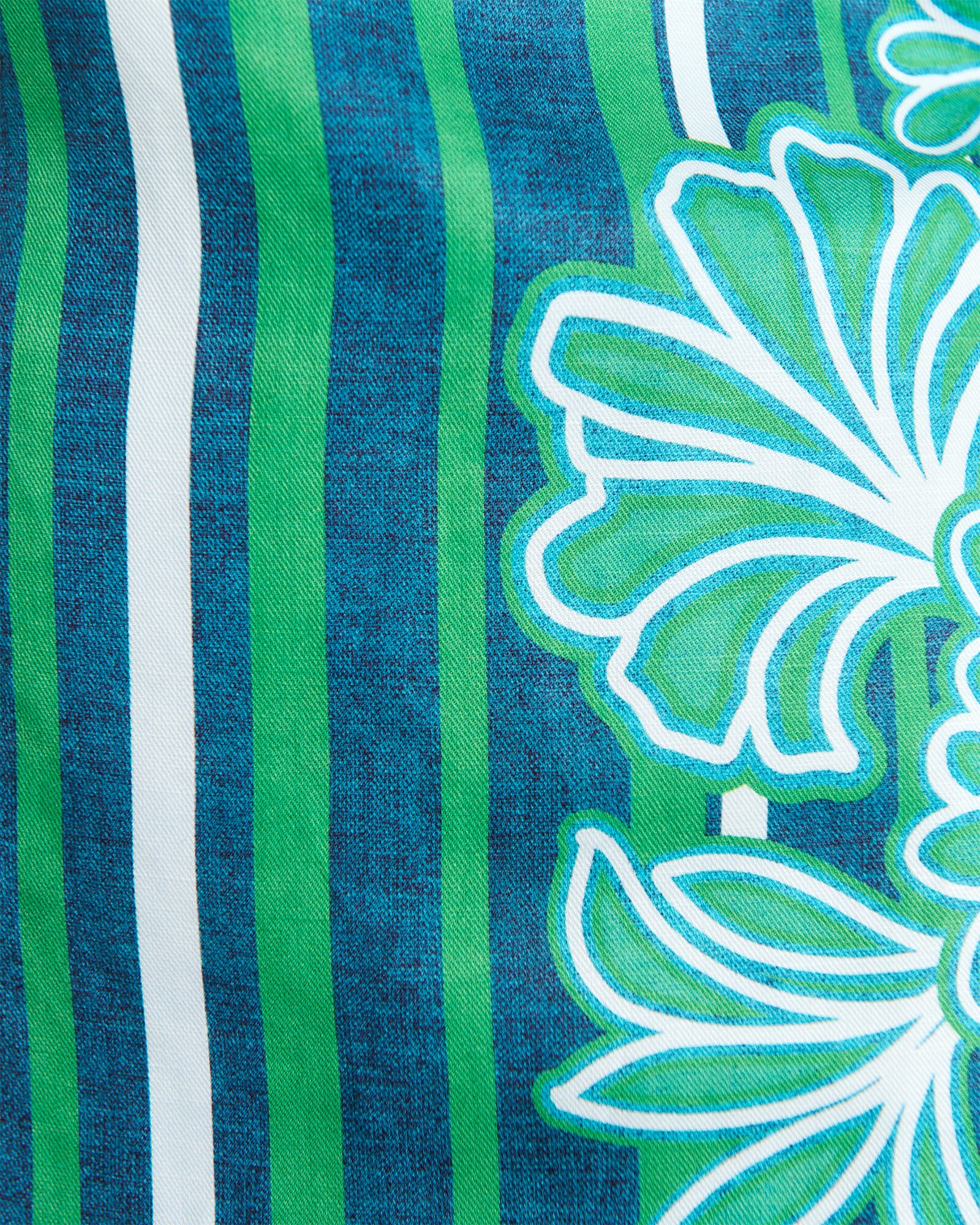 JAG flora striped dress navygreen